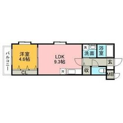 福岡空港駅 徒歩13分 2階の物件間取画像